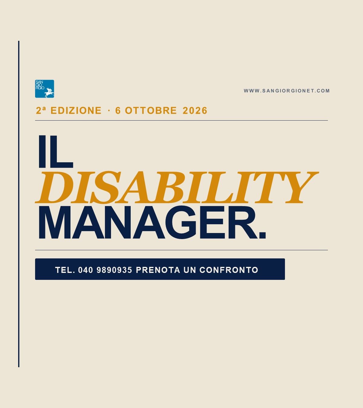 Disability Manager: confermata la seconda edizione del corso
